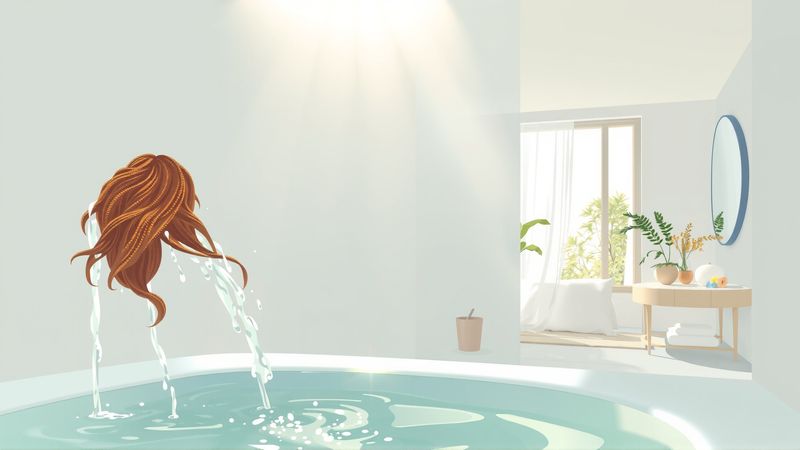 Un baño sereno