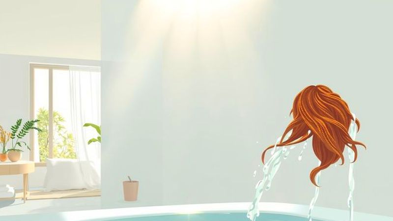 Un baño sereno