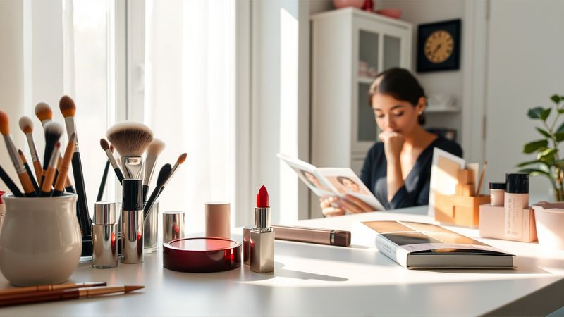 Un taller sereno exhibe belleza maquillada