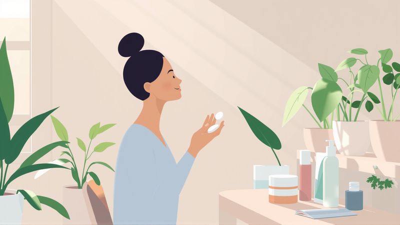 Una figura tranquila se empodera con belleza