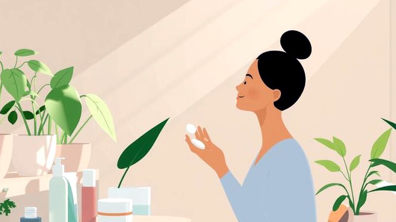 Una figura tranquila se empodera con belleza