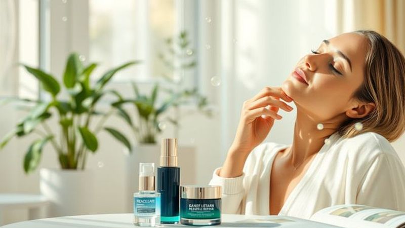 Belleza serena y renovación rejuvenecen pacíficamente