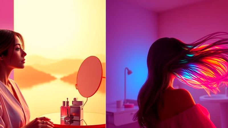Belleza serena y transformación en luz suave