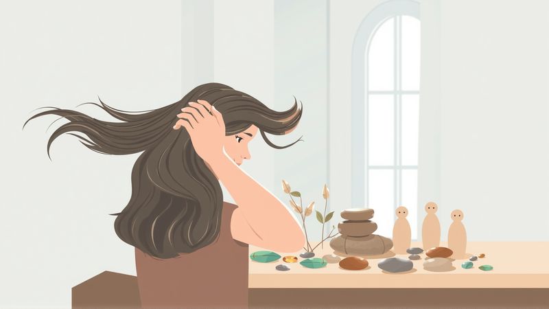 Mujer esculpe belleza en un entorno sereno