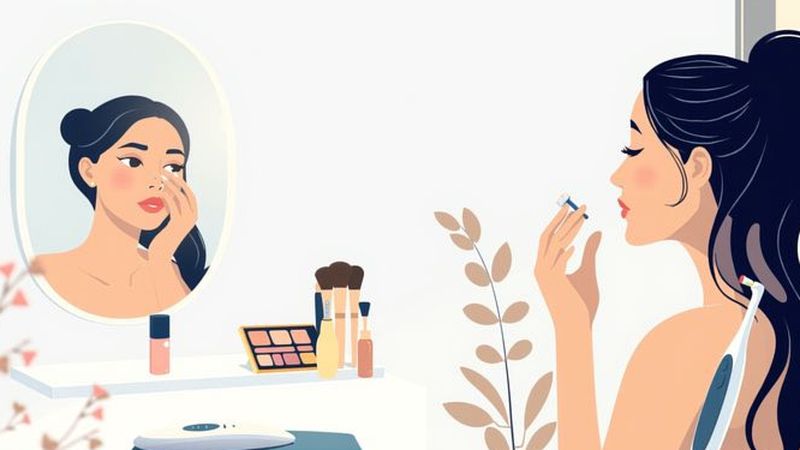 Belleza serena en un baño minimalista