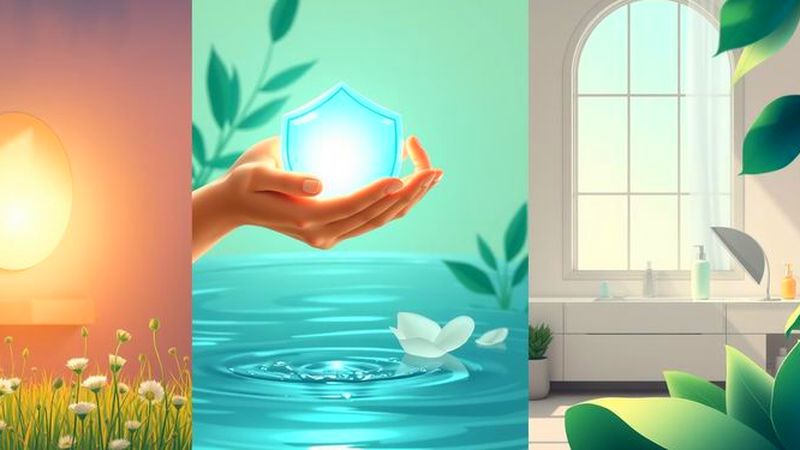 Una mujer protege la paz con luz