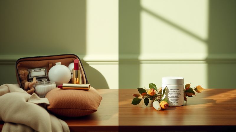 Un elegante kit de viaje revela belleza tranquila